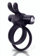 Charged Ohare Xl Silicone Usb Rechargeable Wearable Rabbit Vibrating Cock Ring - Black (individual)