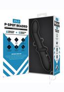 Zolo P-spot Beaded Silicone Rechargeable Anal Vibrator - Black