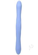 Tryst Duet Rechargeable Silicone Double End Vibrator With Remote Control - Blue